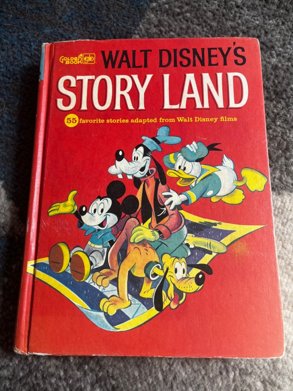 Disney Story Land Coffee Table Book - White, Red, Blue, Black